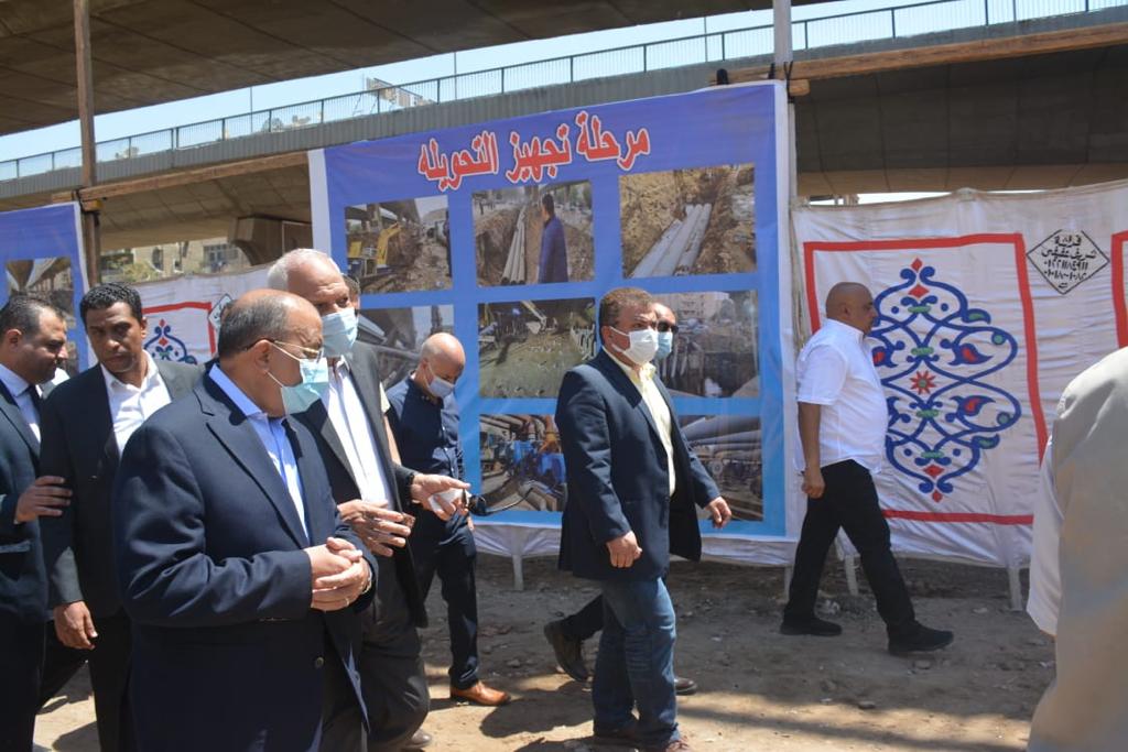 وزير التنمية المحلية يتفقد محور المريوطية
