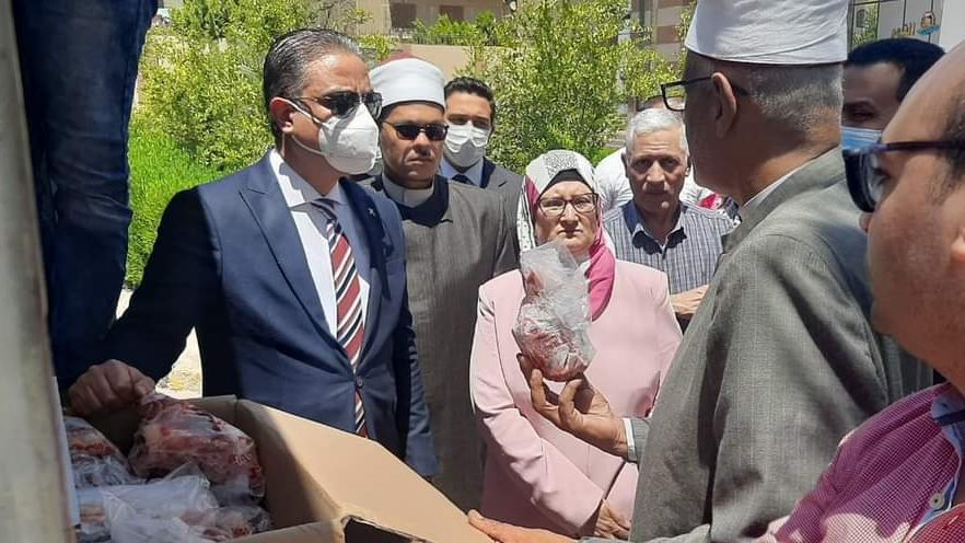 لحوم أضاحي الأوقاف