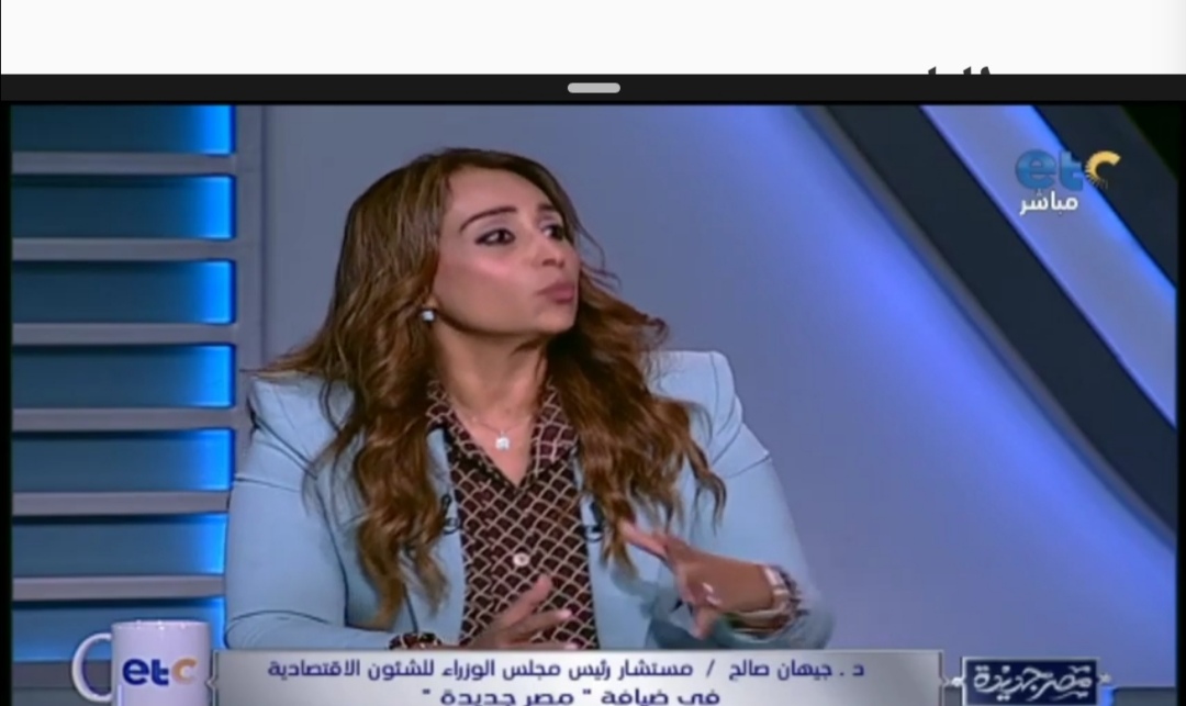 جيهان صالح المستشار الاقتصادي لرئيس مجلس الوزراء 