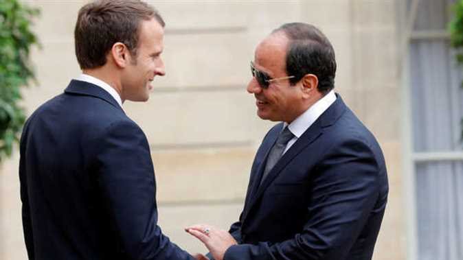الرئيس السيسي وماكرون
