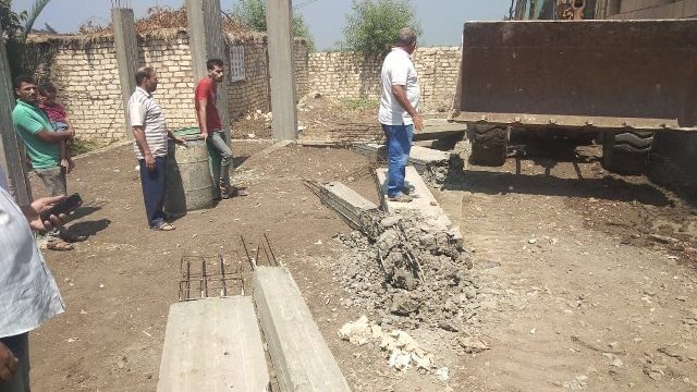 ازالة تعديات علي الأراضي الزراعية