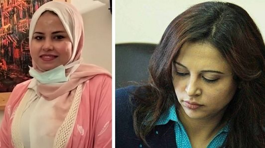 الكاتبة رشا عبدالوهاب والصحفية أماني إبراهيم