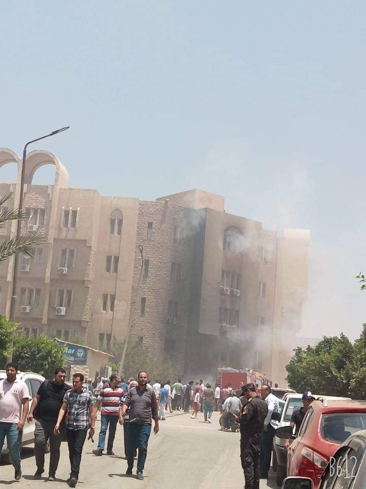 حريق مبنى طب الأسنان 