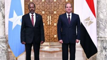 الرئيس السيسي ورئيس الصومال 