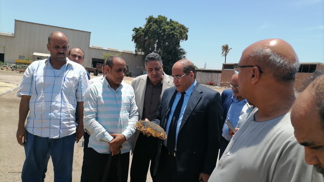 رئيس هيئة الإصلاح الزراعي يتفقد عدد من المشروعات