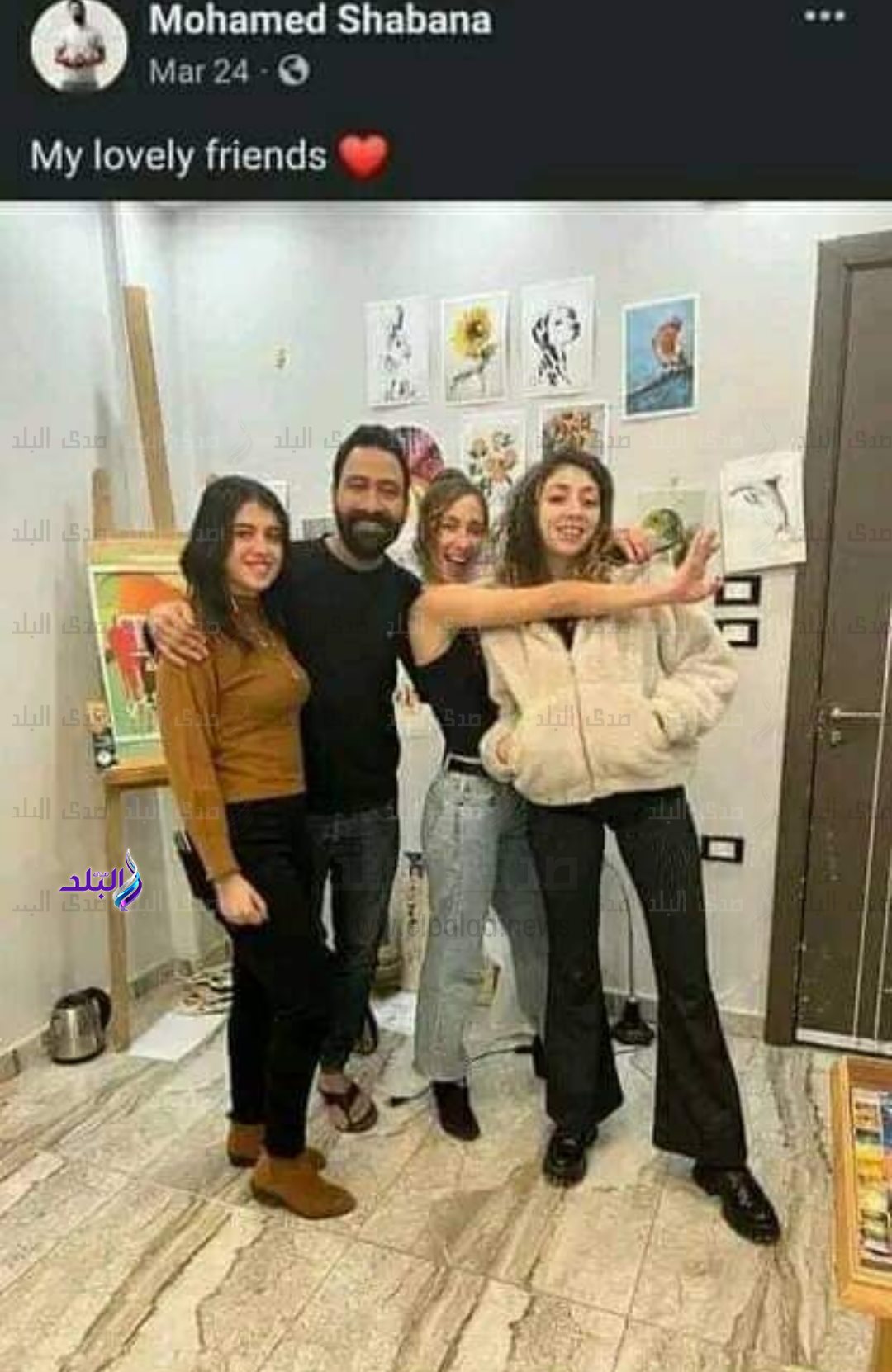 نيرة أشرف مع محمد شبانة 