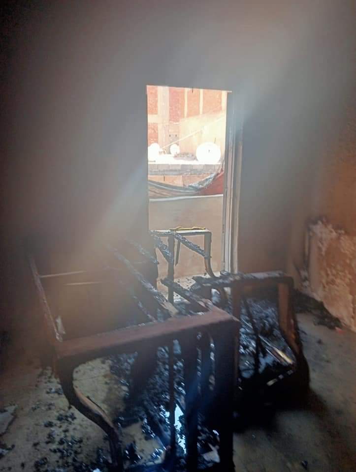 جانب من الحريق 