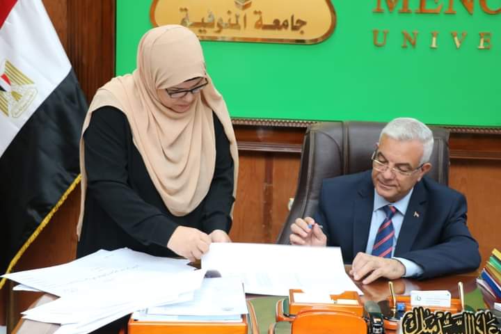 رئيس جامعة المنوفية يعتمد نتائج الكليات