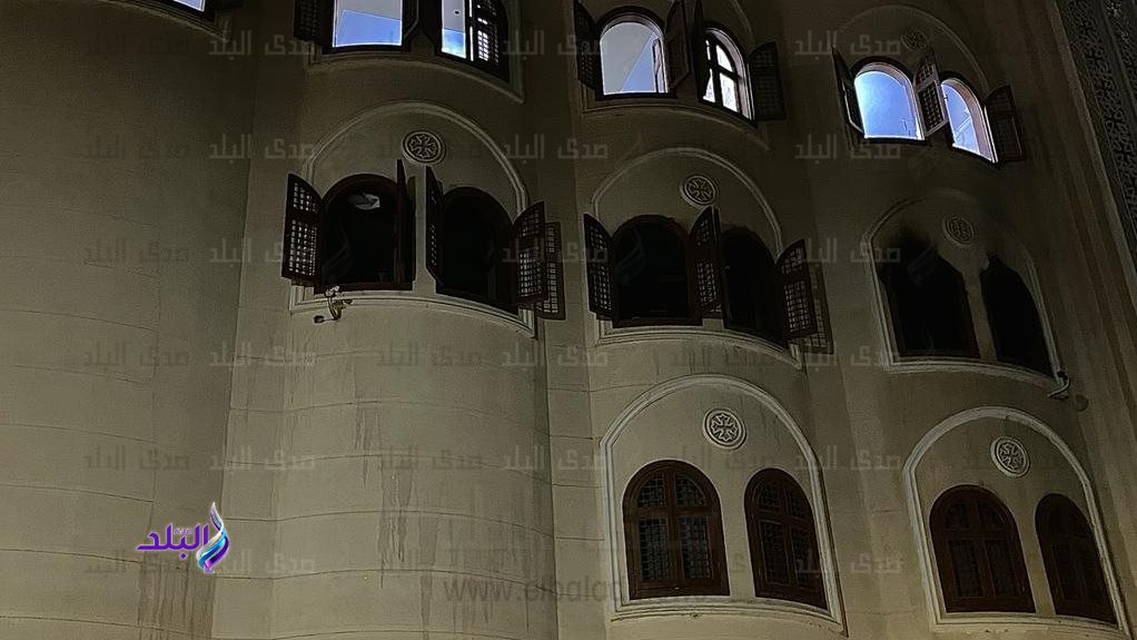 اشتعال النيران في كنيسة الأنبا بولا