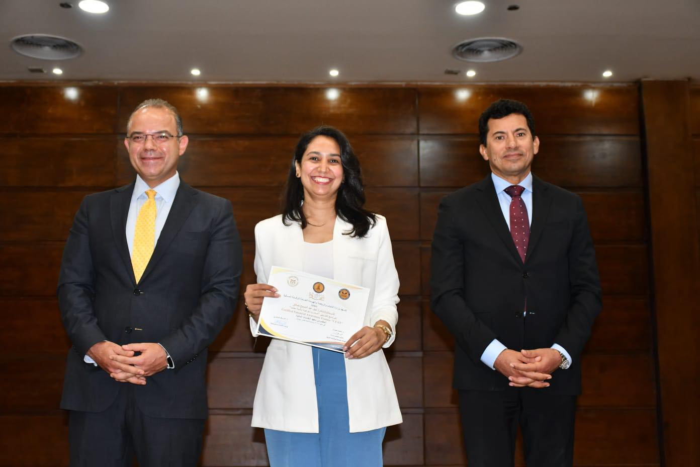 وزير الشباب والرياضة ورئيس الرقابة المالية 