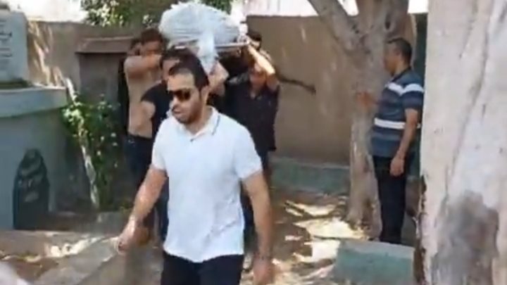 جنازه الشاب ضحية غرق بكفرالزيات 