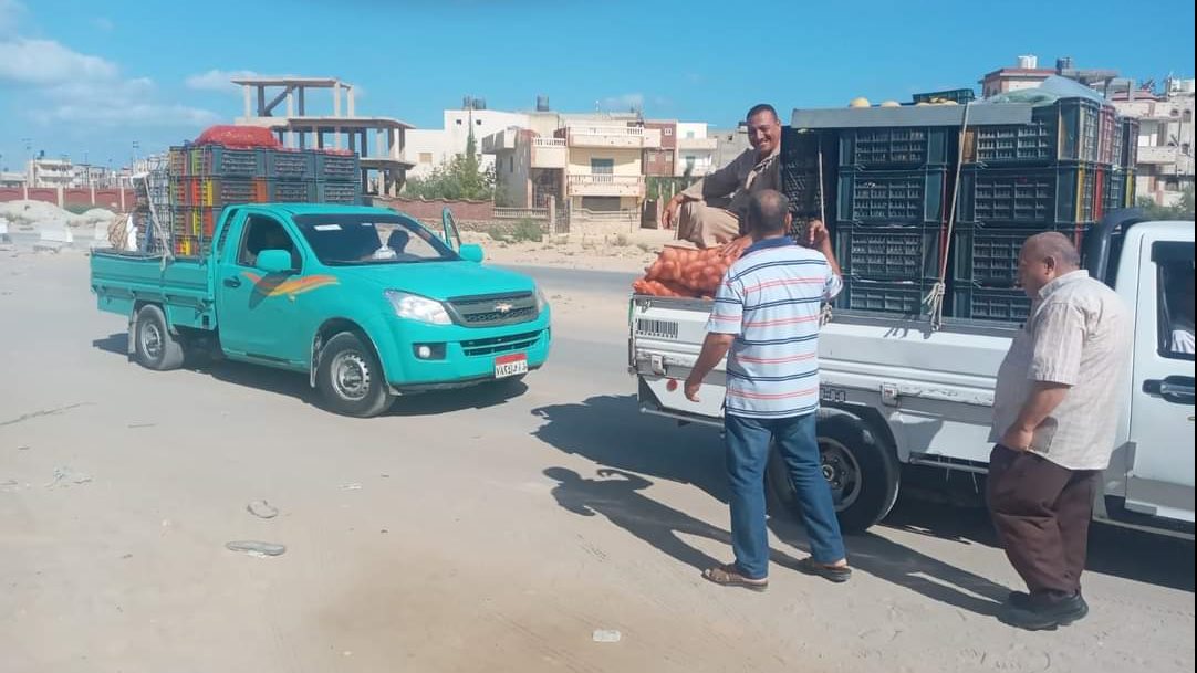 حملة للمرور علي الاسواق بمدينة العريش 