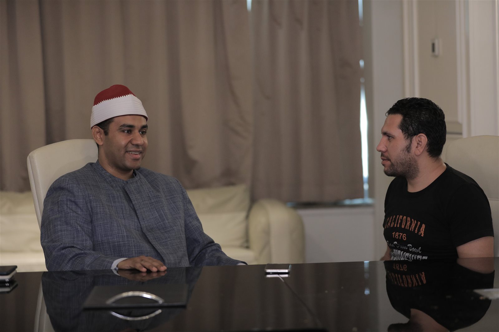 الدكتور أحمد أبو الوفا الصعيدي ومحرر صدى البلد