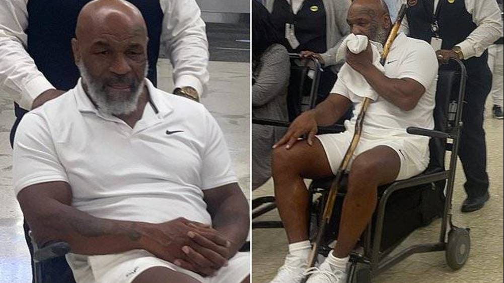 تايسون على كرسي متحرك