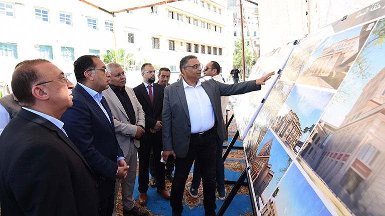 دكتور مصطفى مدبولي في جولة بمحافظة الإسكندرية