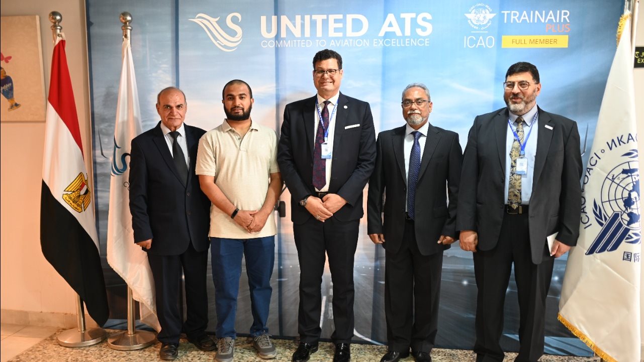 وفد هيئة الطيران المدني الإماراتي خلال زيارة United ATS 