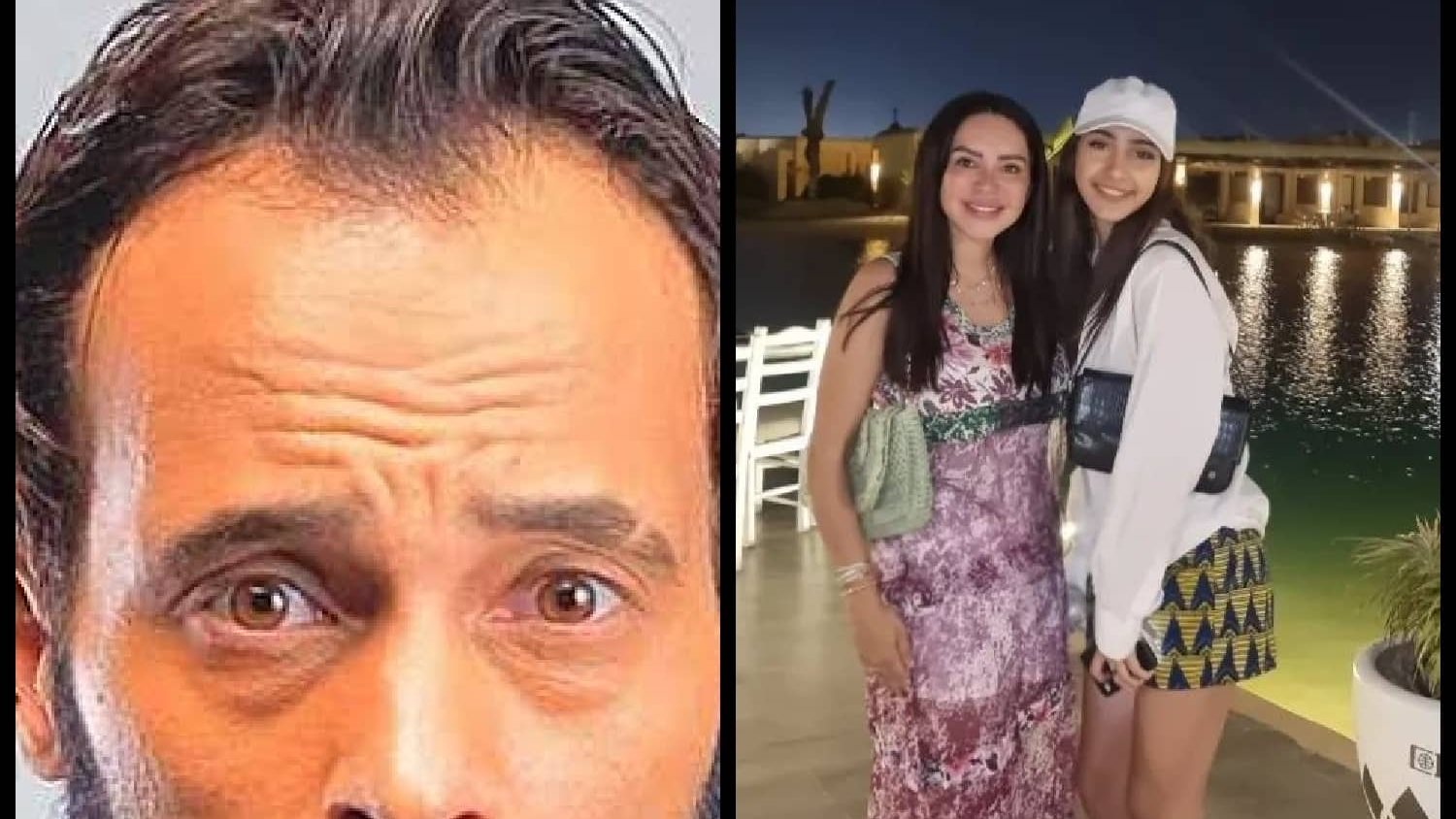 يوسف الشريف  وابنته وزوجته