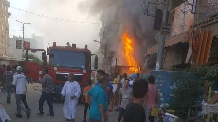 حريق بالمحلة