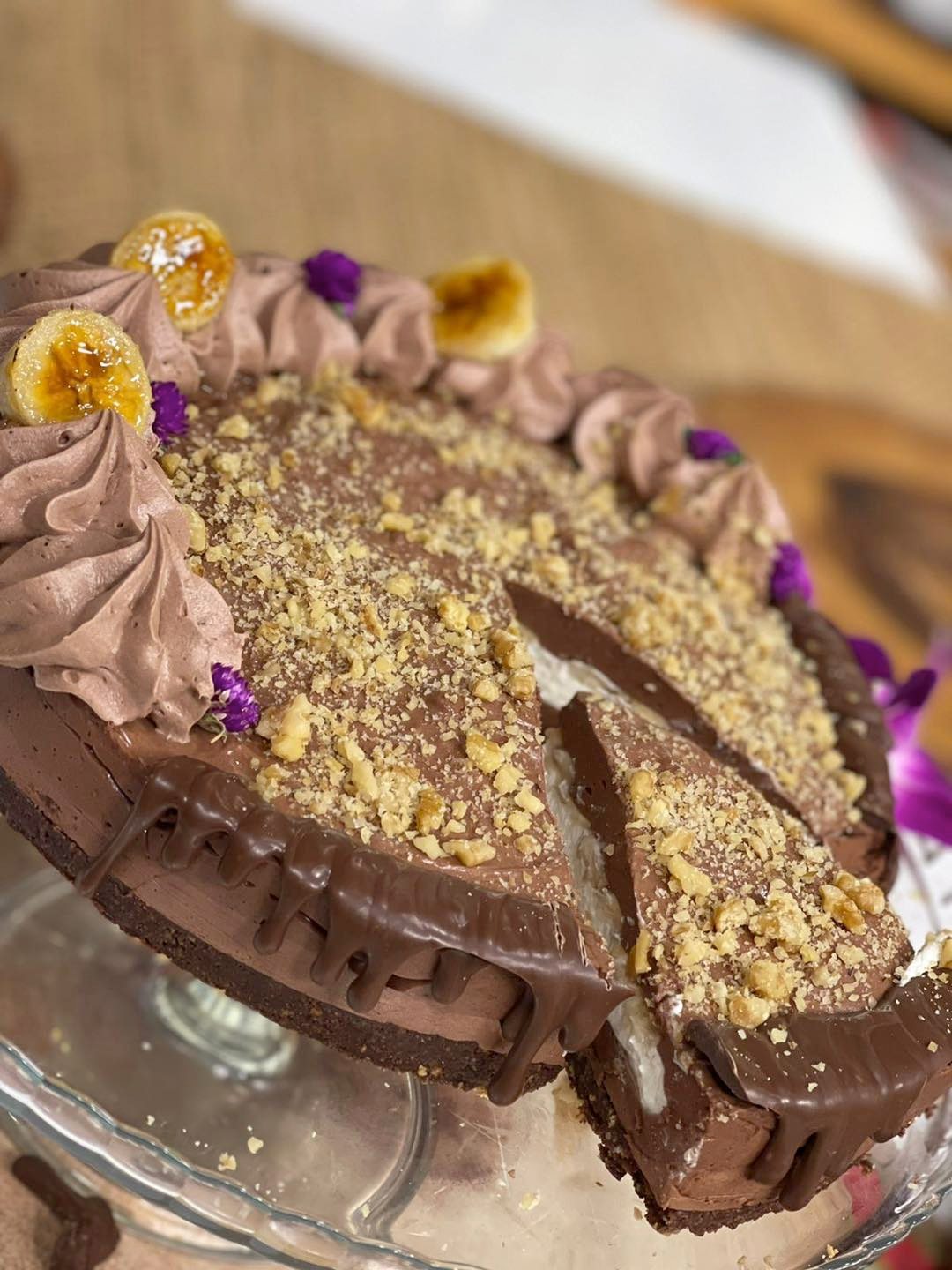 طريقة عمل قالب موس الشيكولاتة والموز