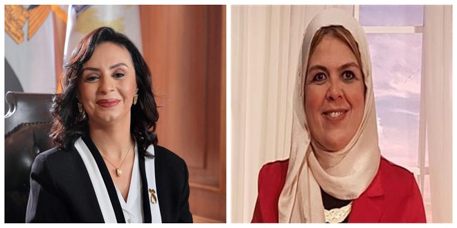 الدكتورة مايا مرسي والدكتورة شيرين غالب