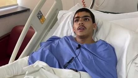 احد مصابي الحادث 