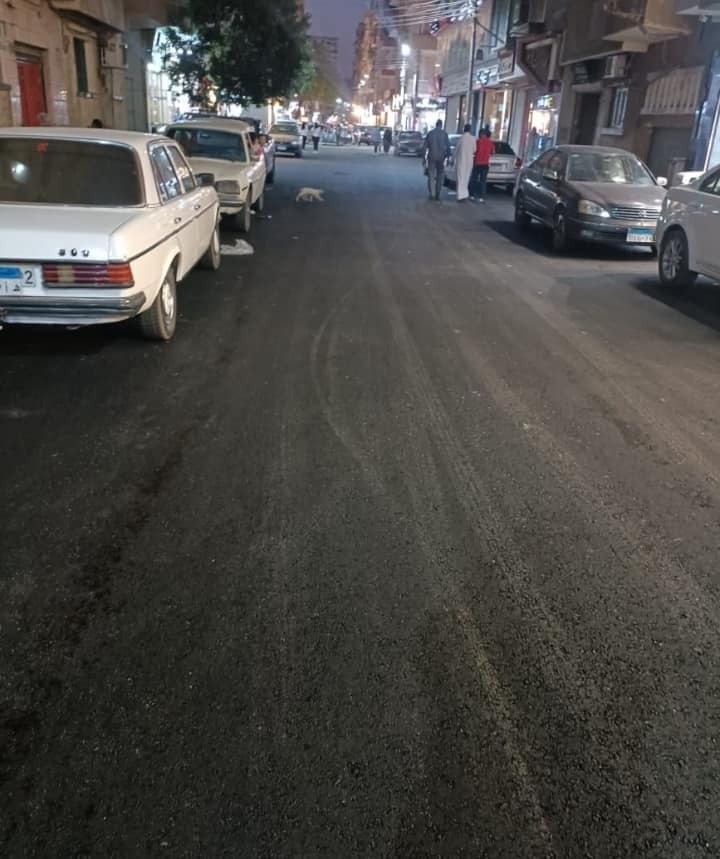رصف شارع الجلاء بسوهاج