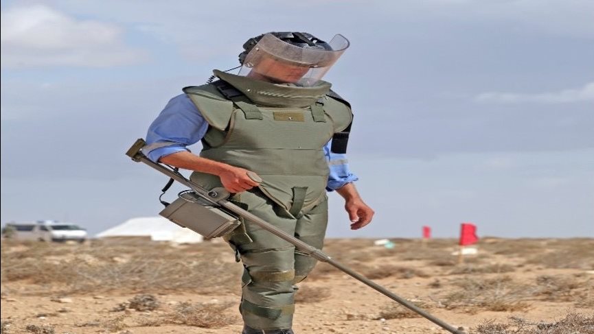 صورة للإلغام المزالة