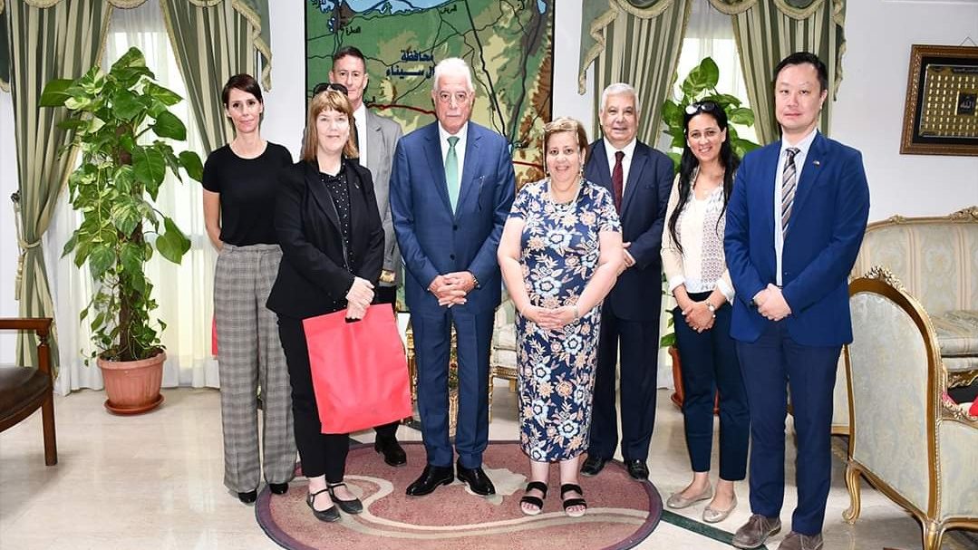 فودة مع وفد استراليا 