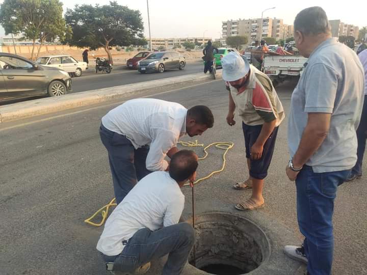 هبوط أرضي في مدينة السادات 
