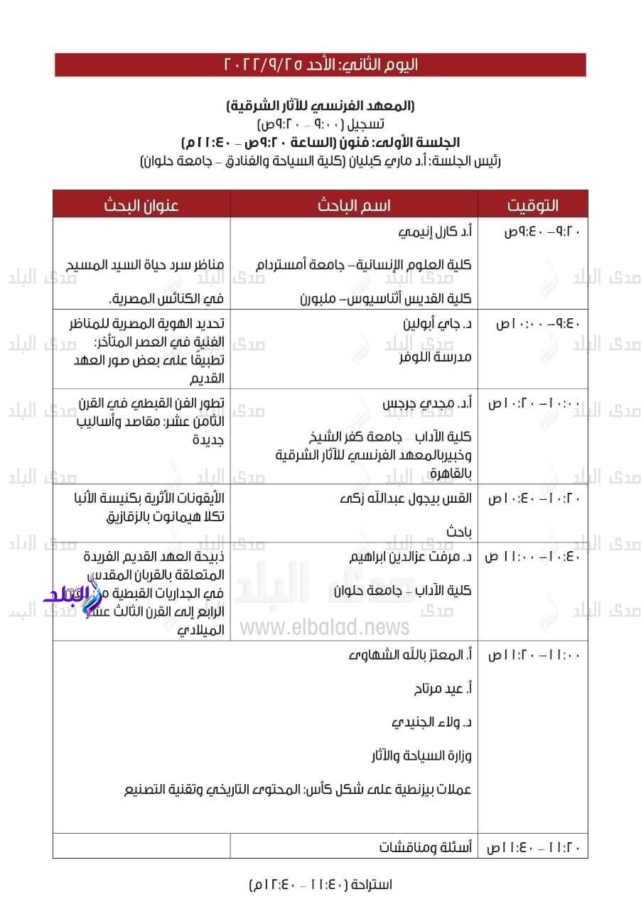 المؤتمر الدولي الاول للاثار القبطية