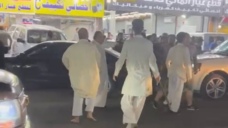 جانب من المشاجرة 