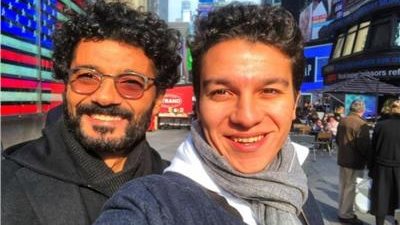 خالد النبوي وابنه نور