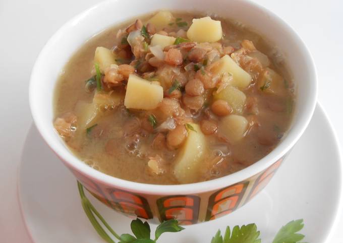 العدس والبطاطس