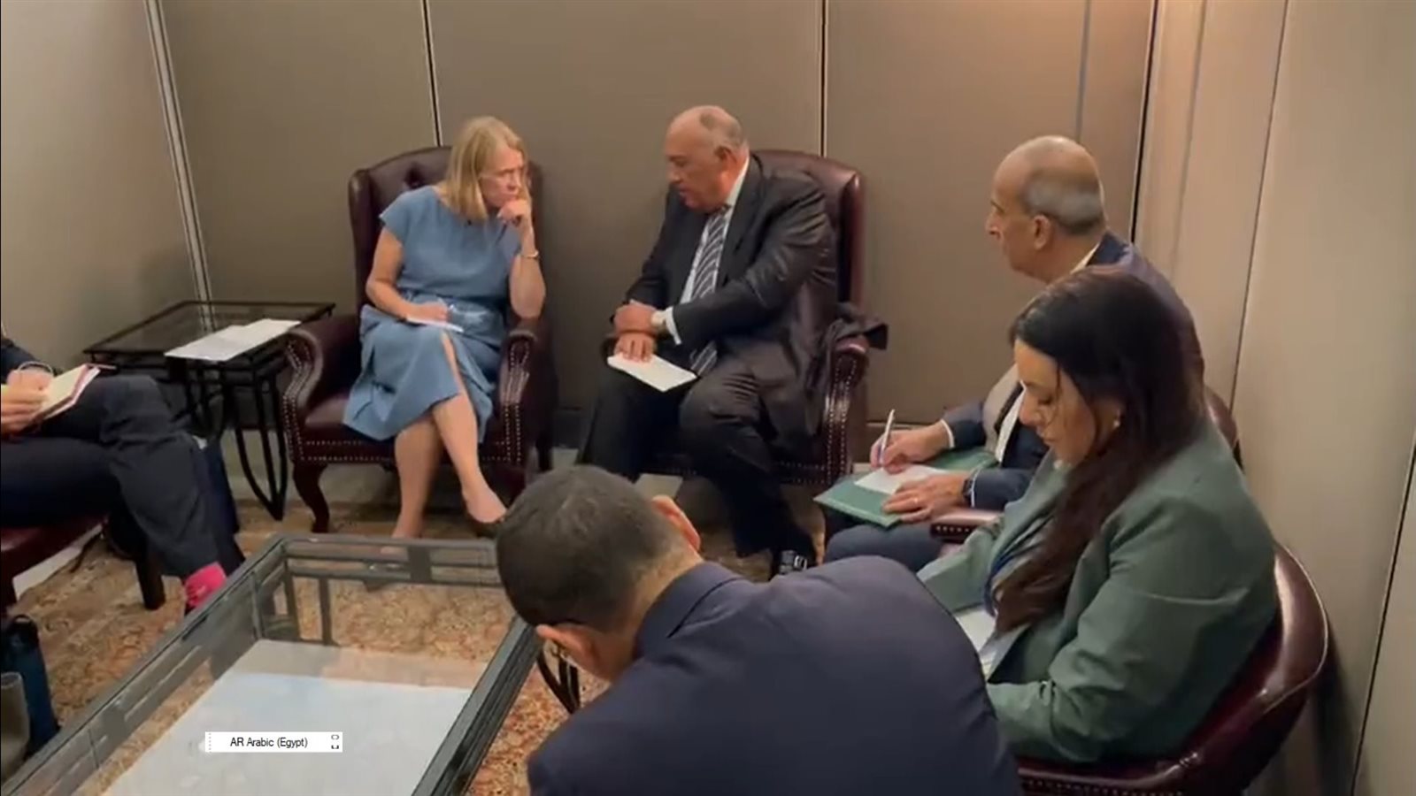 لقاء وزير الخارجية ونظيرته النرويجية