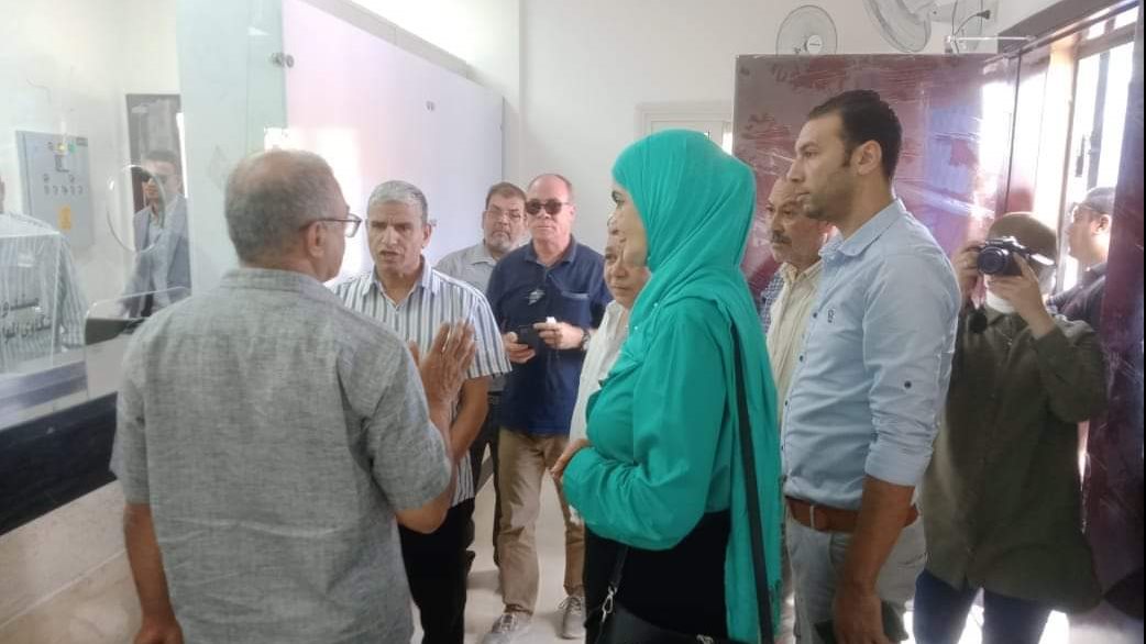 رئيس مدينة الحسنة يتفقد مبني التموين الجديد 