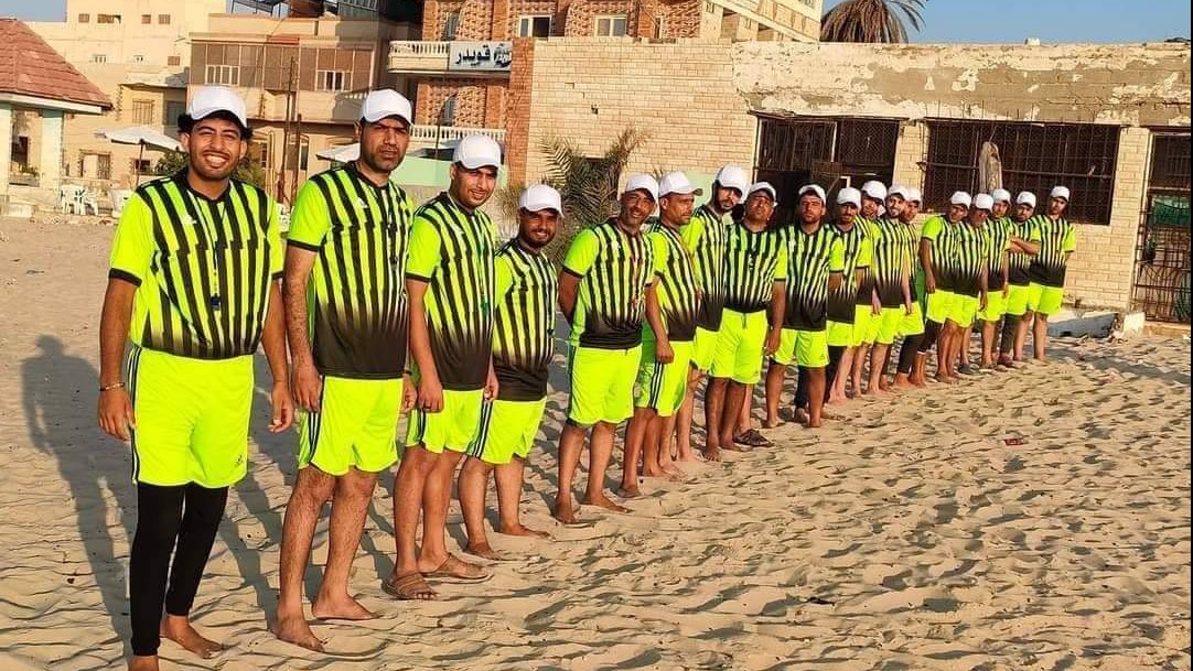 فريق إنقاذ الغرقي علي شواطيء العريش 