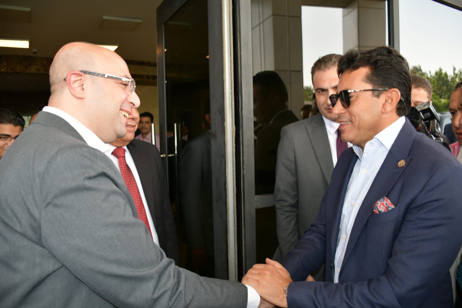 وزير الشباب والرياضة يصل محافظة بني سويف وزير الشباب والرياضة يصل محافظة بني سويف