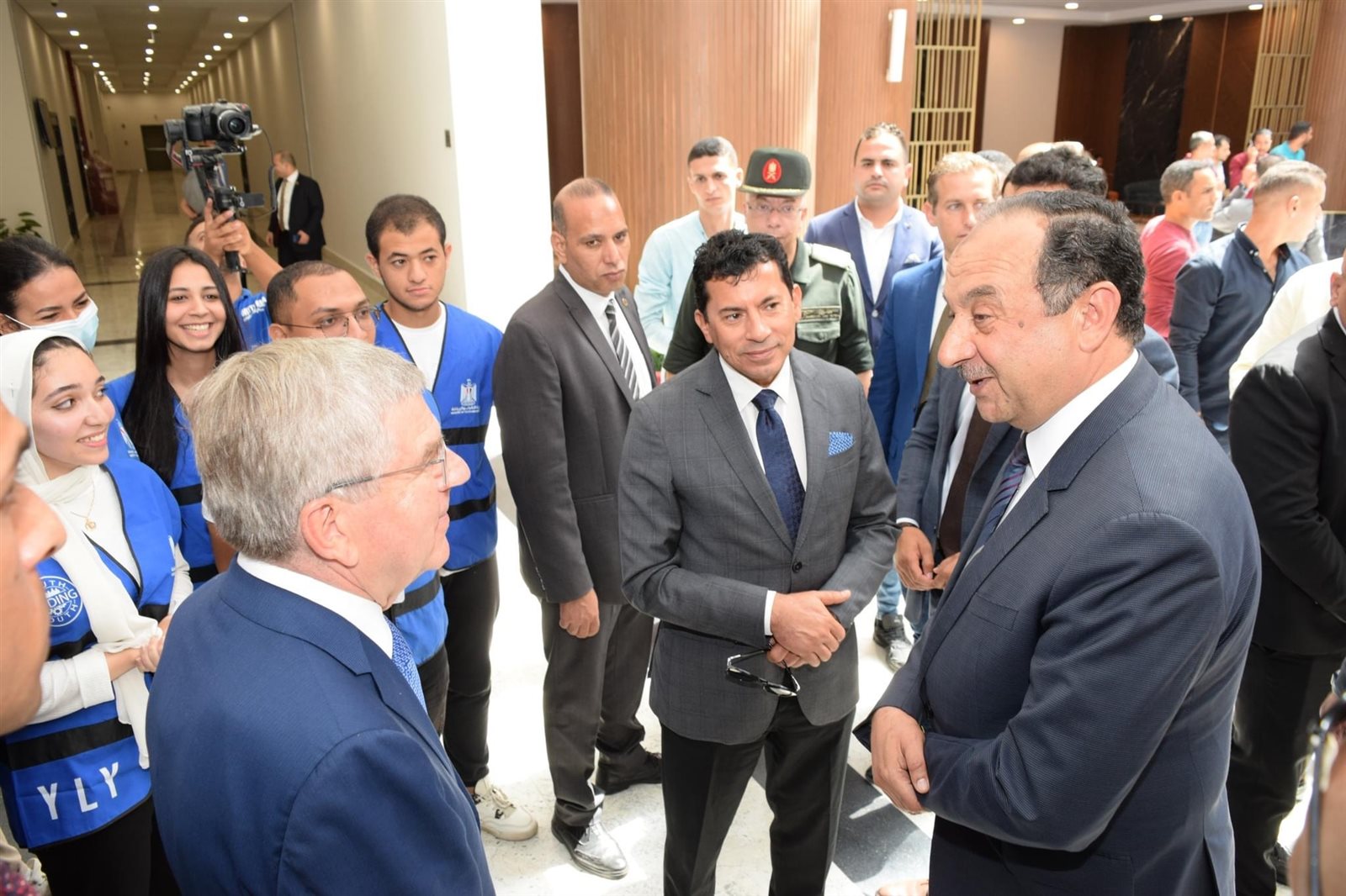 صورة من زيارة الوفد