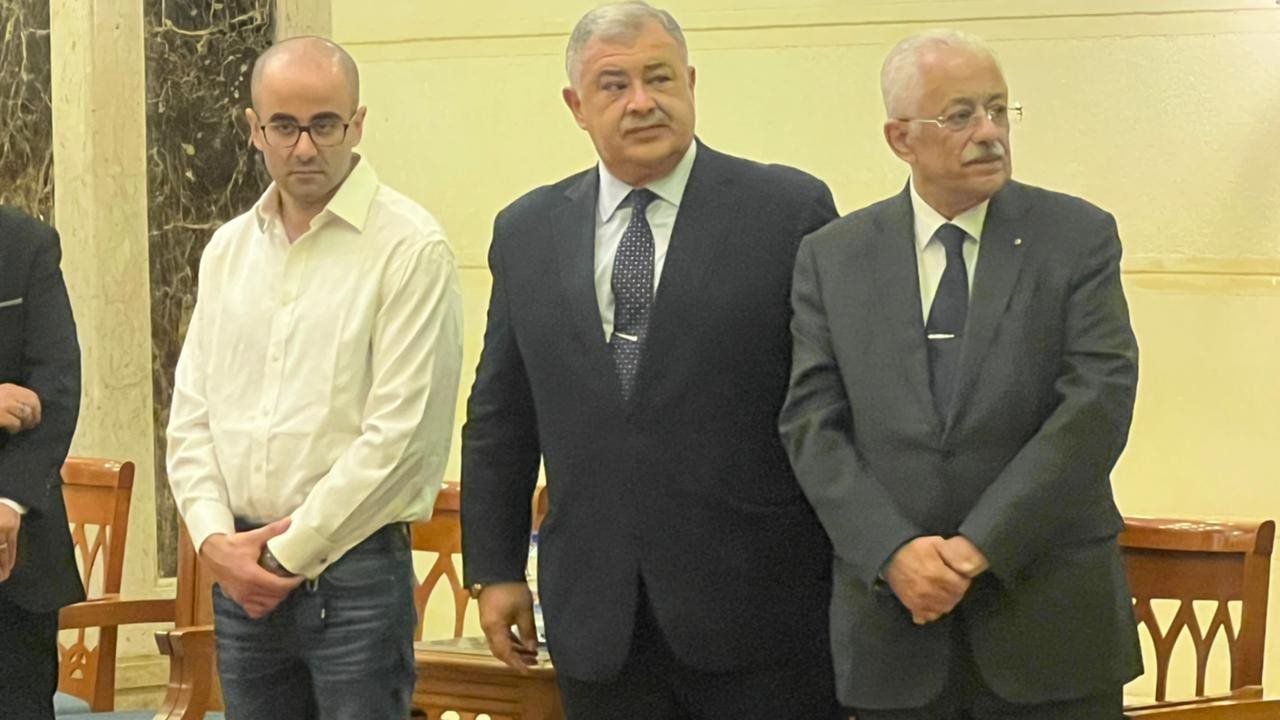عزاء زوجة طارق شوقي 