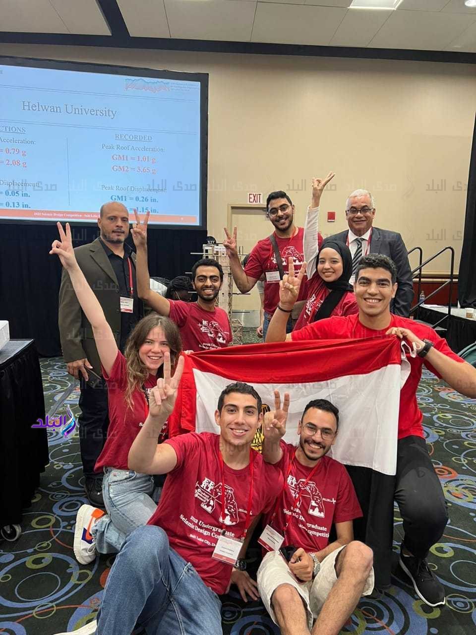 هندسة المطرية تشارك في المسابقة الدولية التصميم الزلزالي