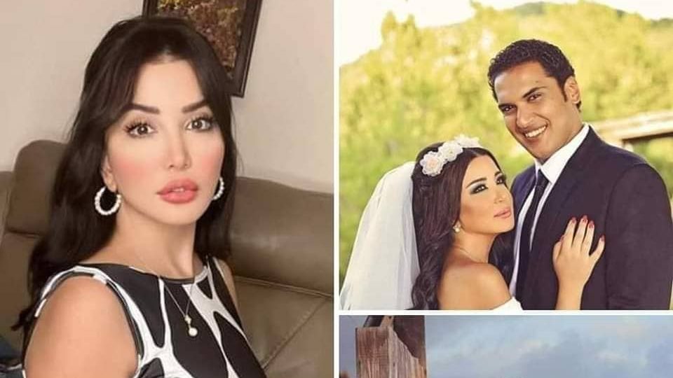 إياد إبراهيم وزوجته