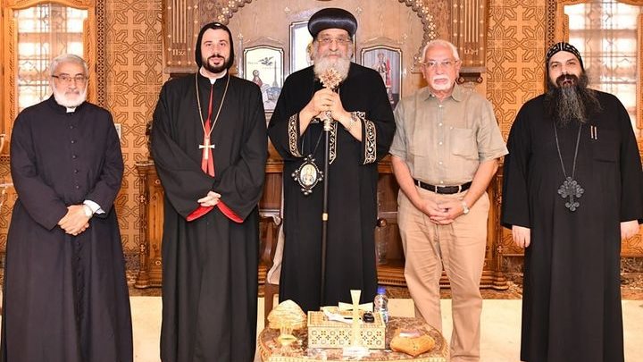 البابا تواضروس يستقبل مطران القدس للسريان الكاثوليك