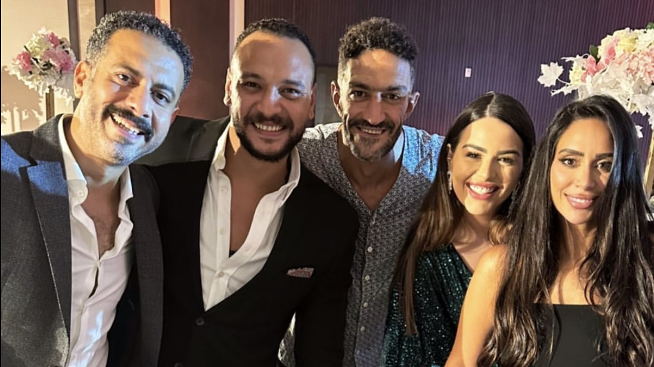 هنادي مهنا وزوجها بصحبه بسنت شوقي ومحمد فراج