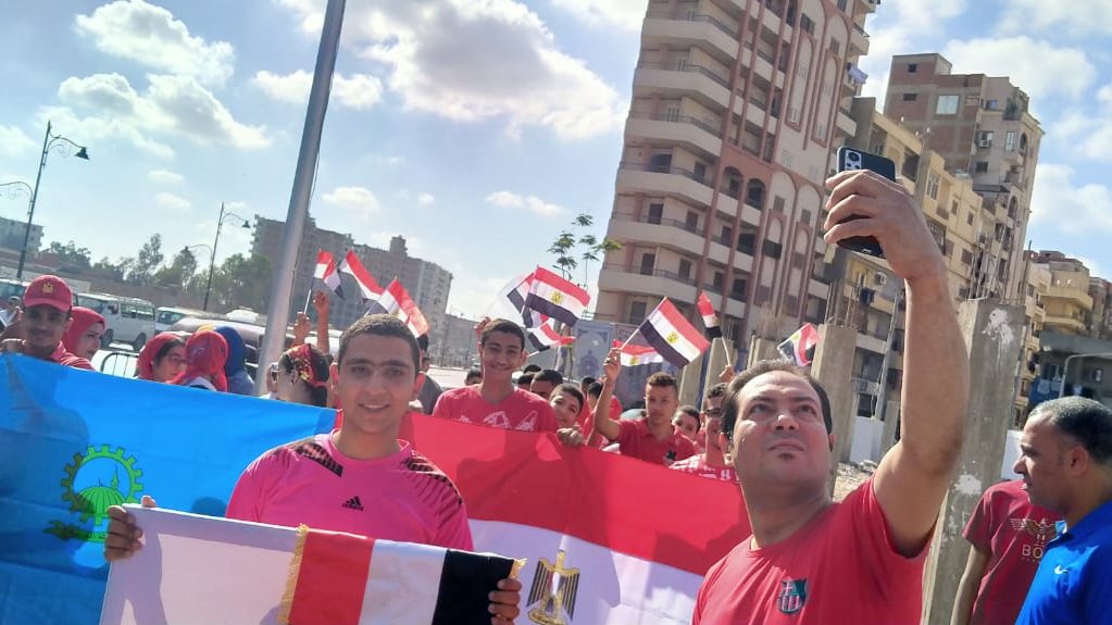 مسيرة الشباب والرياضة بالغربية 