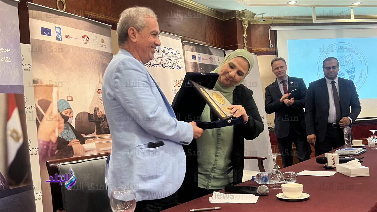 وزيرة التضامن الاجتماعي بمهرجان الإسكندرية السينمائي 