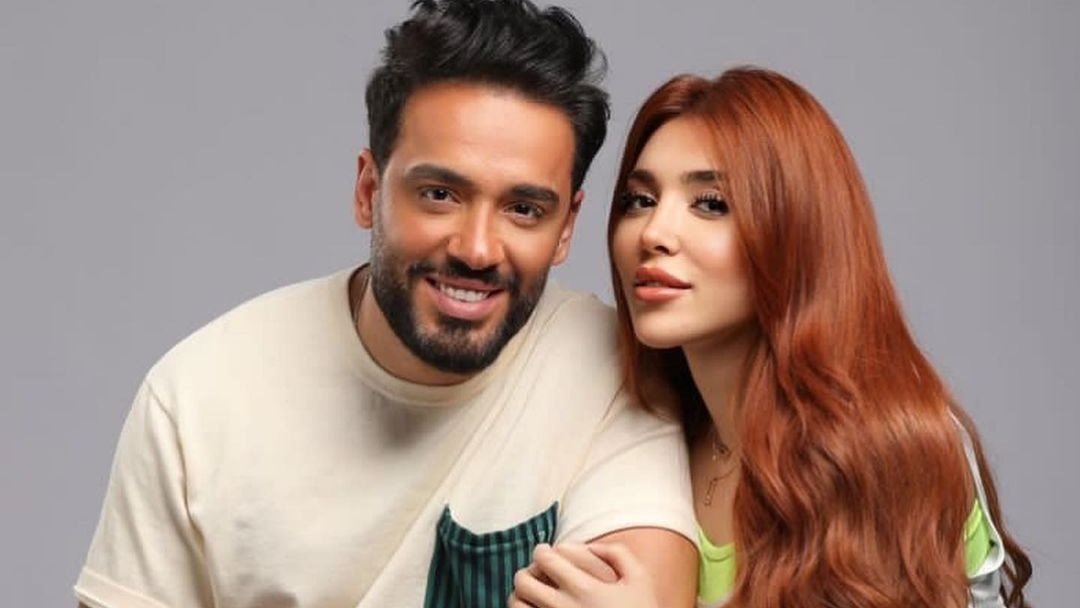 رامى جمال وزوجته 