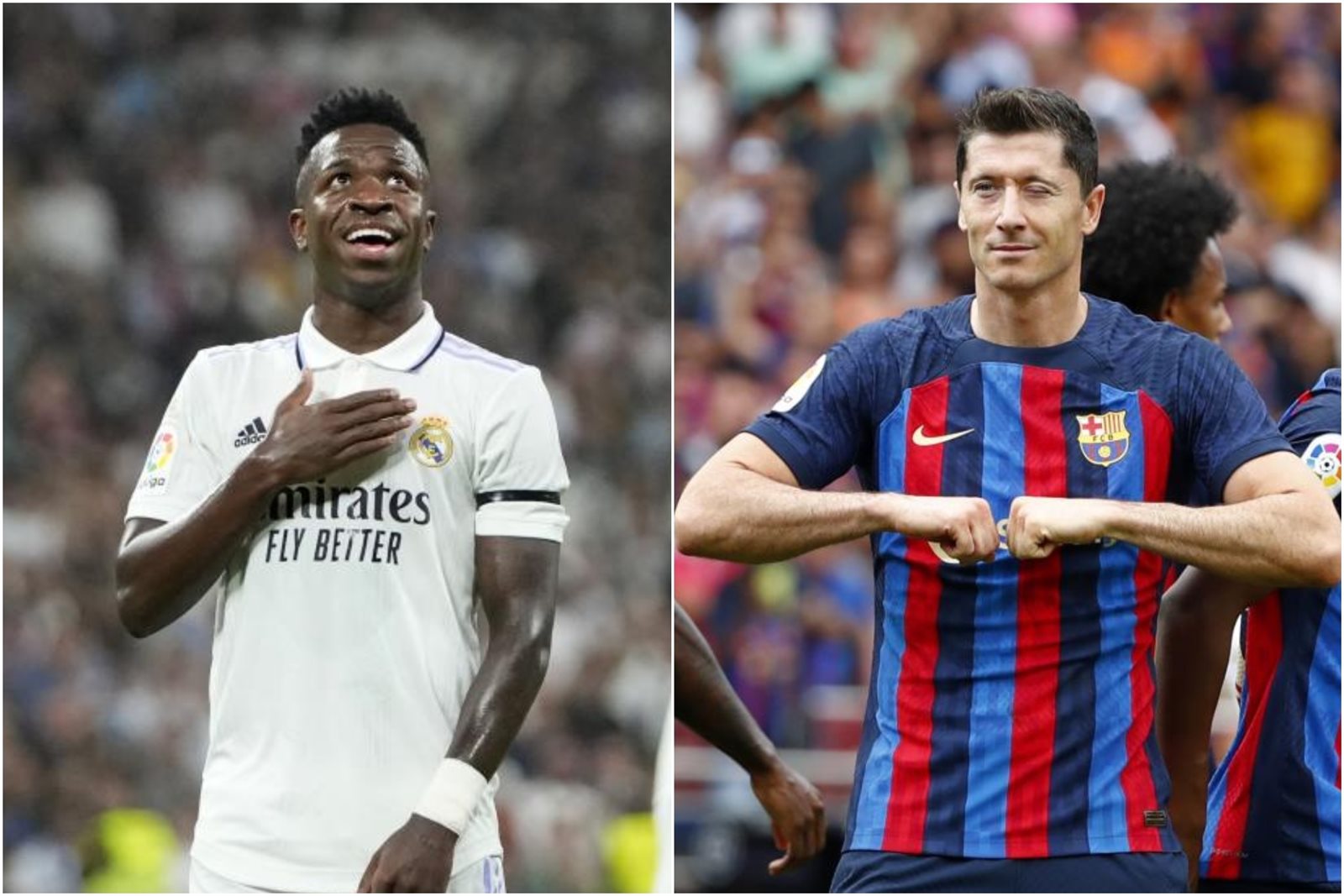 ليفاندوفسكي - فينيسيوس .. برشلونة  وريال مدريد