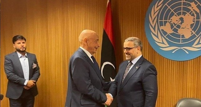 خالد المشري وعقيلة صالح