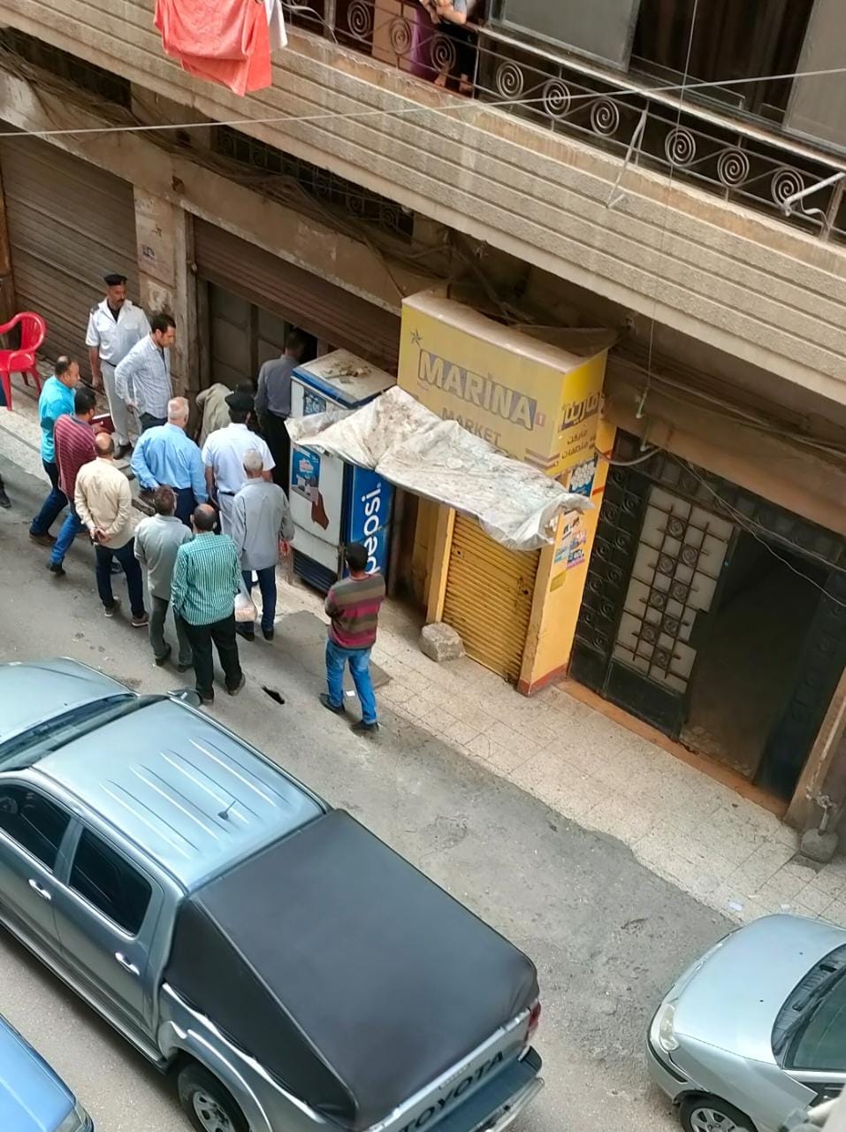 موقع الجريمة بالمحلة  موقع الجريمة بالمحلة
