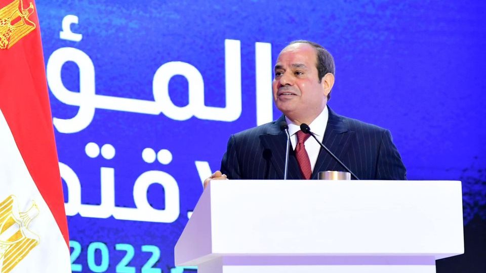 الرئيس عبد الفتاح السيسى خلال مشاركته فى المؤتمر الاقتصادي 